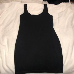 Body con black mini dress